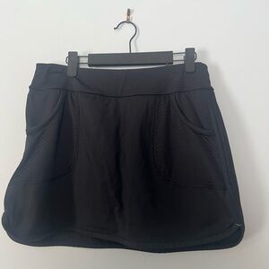 CALIA by Carrie Underwood Black Golf Skort with Mesh Details